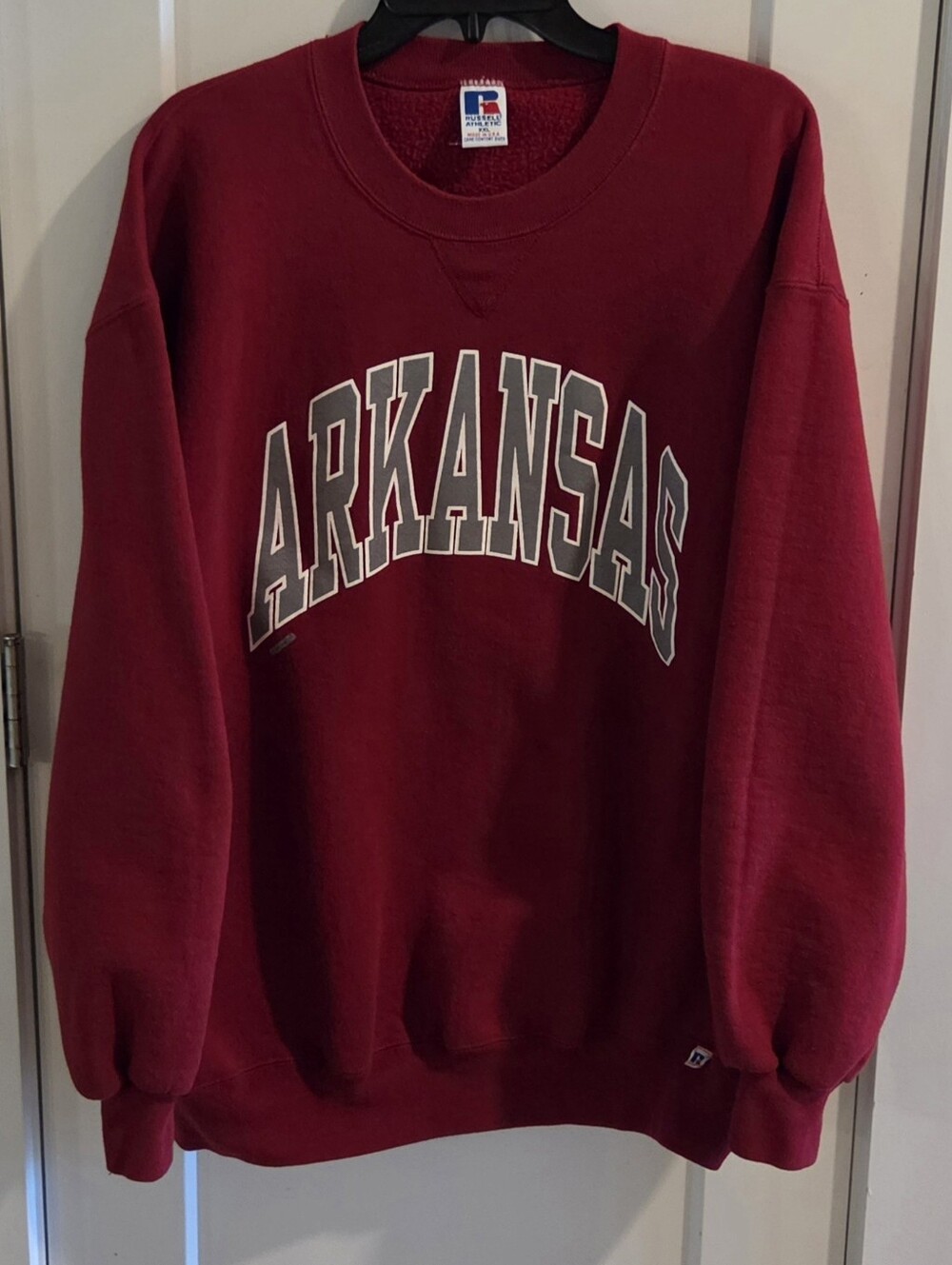 Vintage Russell University of Arkansas Razorbacks Crewneck Sweatshirt - Size XXL